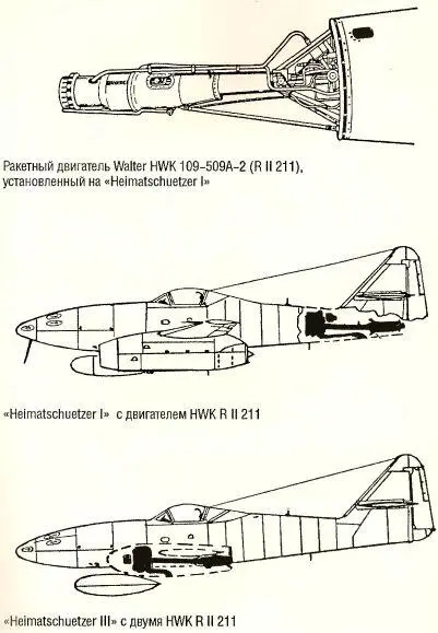 Рис 103 Продолжение Самолеты Ме 262 оснащенные экспериментальными - фото 113