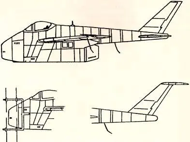 Рис 105 Истребитель Р1101 Me 1101А Ниже элементы конструкции ночного - фото 115