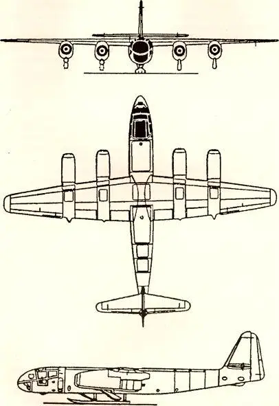 Рис 111 Опытный бомбардировщик Ar 234 V6 Рис 112 Опытный бомбардировщик - фото 122
