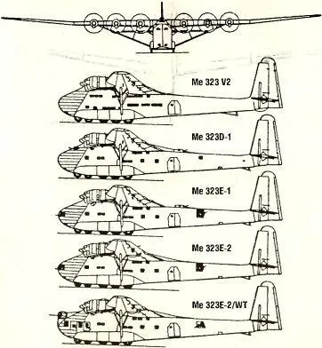 Рис 131 Варианты мотопланеров Me 323 В погоне за усилением вооружения - фото 144