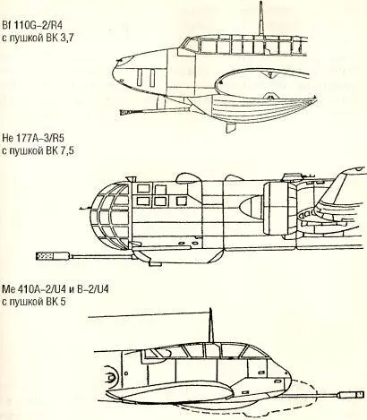 Рис 133 Тяжелые пушечные штурмовики и истребители Существовали варианты - фото 146