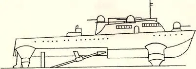 Рис 187 Танкодесантный катер VS 8 эскиз Накопив опыт в создании катеров - фото 200