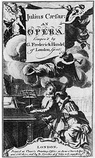 Титульный лист либретто Юлия Цезаря Лондон 1724 Поанглийски он до конца - фото 144
