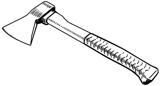 Рис 3 Топор Топор состоит из деревянной рукоятки и топорища сделанного из - фото 4