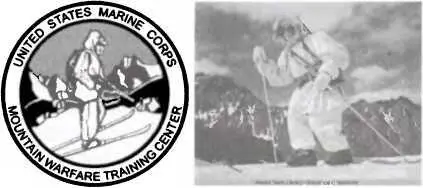 Эмблема центра горной подготовки Корпуса морской пехоты гора Варфайр - фото 96