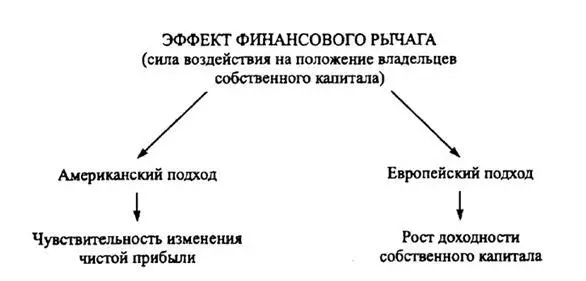 Рис 32 Подходы к оценке финансового рычага Существуют 2 подхода к пониманию - фото 65