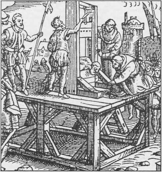 1581 Шотландия Обезглавливание регента Мортона с помощью машины называвшейся - фото 22