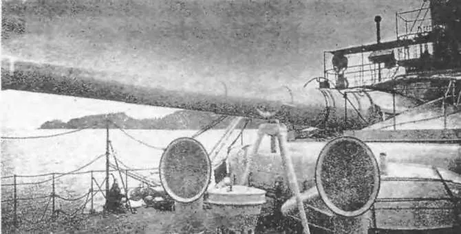 Крейсер Хасидате Барбетное орудие главного калибра под куполом с козырьком - фото 21