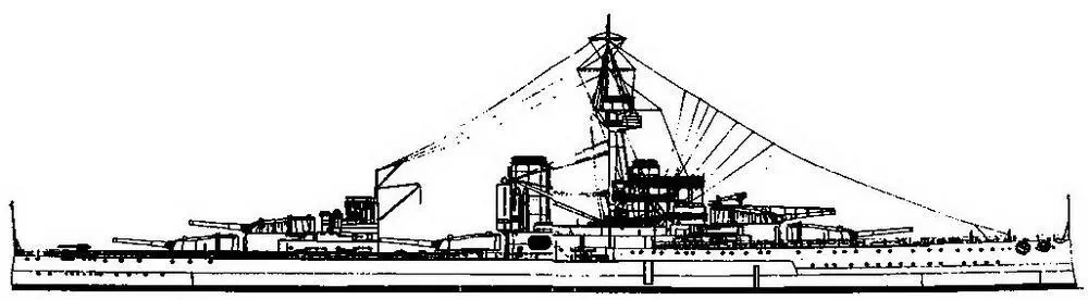 Линейный корабль Орион 1918 г наружный вид Линейный корабль Монарх - фото 42