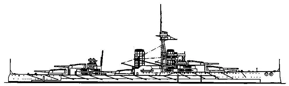 Линейный корабль Монарх 1912 г наружный вид Корабль базируется на - фото 46