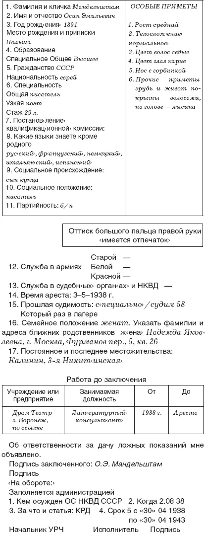 УМВД по Магаданской обл Тюремнолагерное дело ОЭ Мандельштама В32844 Л - фото 73