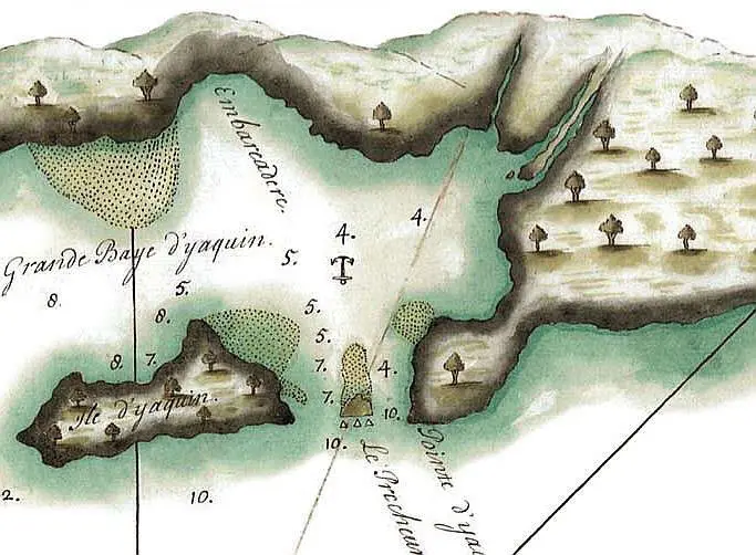 Остров Ваш на французской карте XVII века В это время Граммона навестил сьёр - фото 37