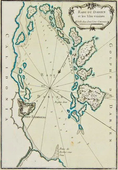Архипелаг СанБлас и Золотой остров на карте XVIII века Итак Граммон - фото 38