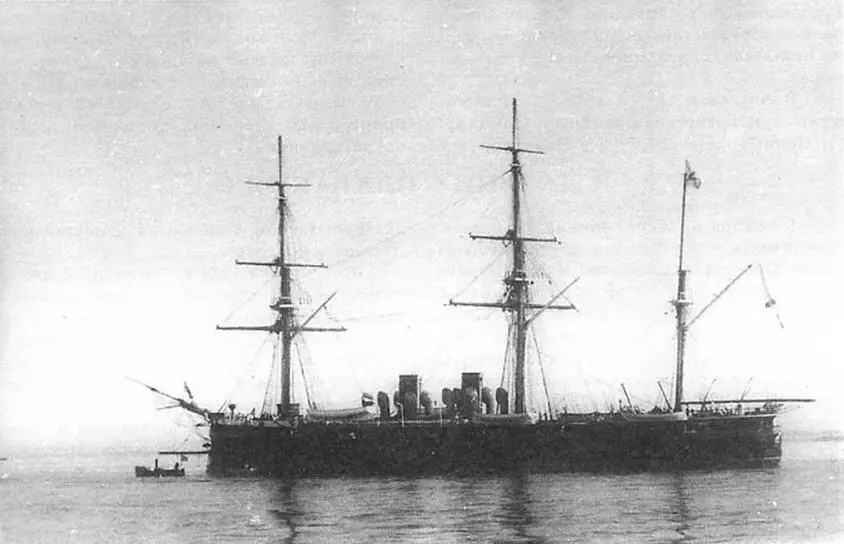 Броненосный фрегат Минин на Большом Кронштадтском рейде во время визита - фото 12