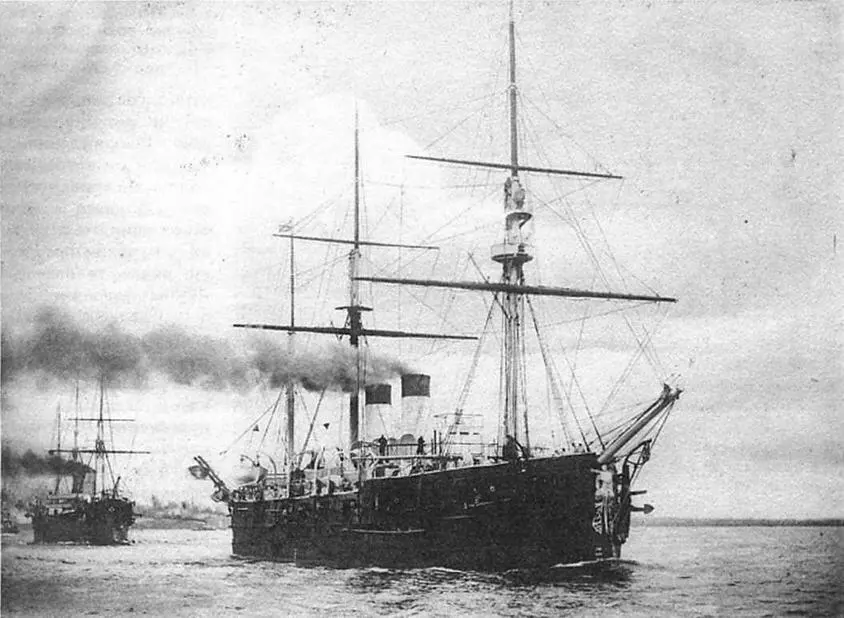Крейсер I ранга Минин в составе Учебноартиллерийского отряда 1902 г - фото 17