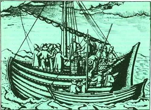 Северный коч в море Старинный рисунок На какие только ухищрения не пускались - фото 51