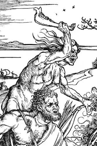 Рис 27 Фрагмент гравюры А Дюрера Геркулес Женщина с ослиной челюстью за - фото 25