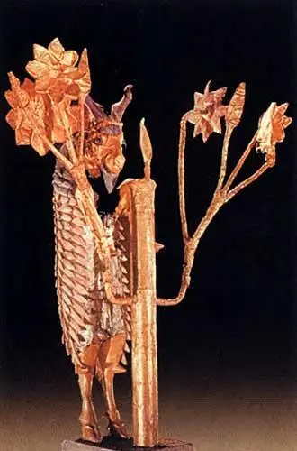 Древний Ур Статуэтка Beller dresse contre un arbusre en fleur 12451 - фото 774