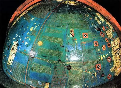 Копия глобуса Мартина Бехайма изготовленная в 1847 году Подробно об этом - фото 778