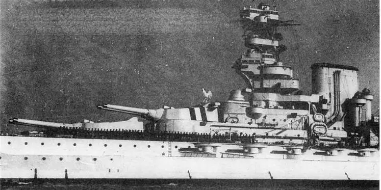 Линейный корабль Бархэм Февраль 1938 г Линейный корабль Вэлиант 1933 г - фото 145