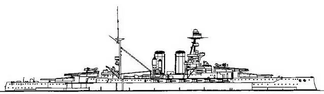 Линейный корабль Бархэм 1919 г Наружный вид Корабли проходят - фото 33
