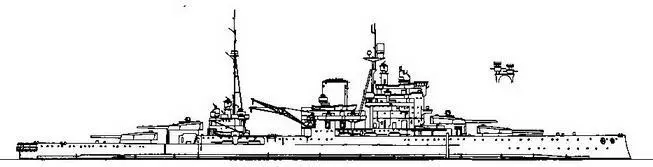 Линейный корабль Куин Элизабет 1942 г Наружный вид Вторая 250кг бомба - фото 73