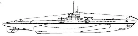 Подводная лодка VIIА серии 1935 г Подводная лодка VIIВ серии 1940 г 27 - фото 114