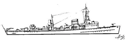 Корабль проекта Миноносец 1935 Т11 В 1938 г заложен на верфи фирмы - фото 51