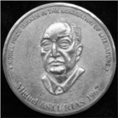 Аверс памятной медали МАстуриаса В 1967 году Астуриас получил Нобелевскую - фото 144