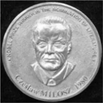 Аверс памятной медали ЧМилоша В 1980 году Нобелевская премия по литературе - фото 315