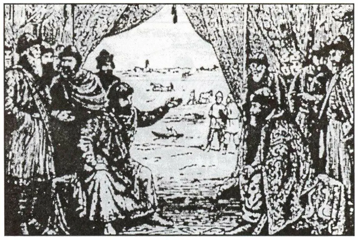 Рис 14 Владимир Мономах на совете князей Рисунок художника АВ Жука Рис - фото 14