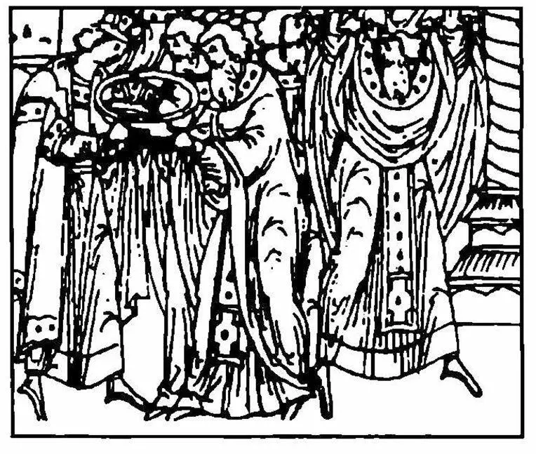 Рис 47 Венчание Ивана IV на царство 1547 г Миниатюра летописного свода XVI - фото 47