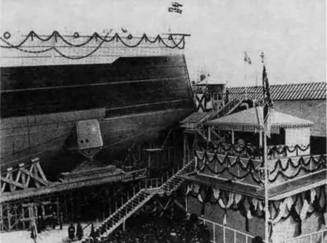 Линейный корабль Кайзер перед спуском на воду 22 марта 1911 г День - фото 11