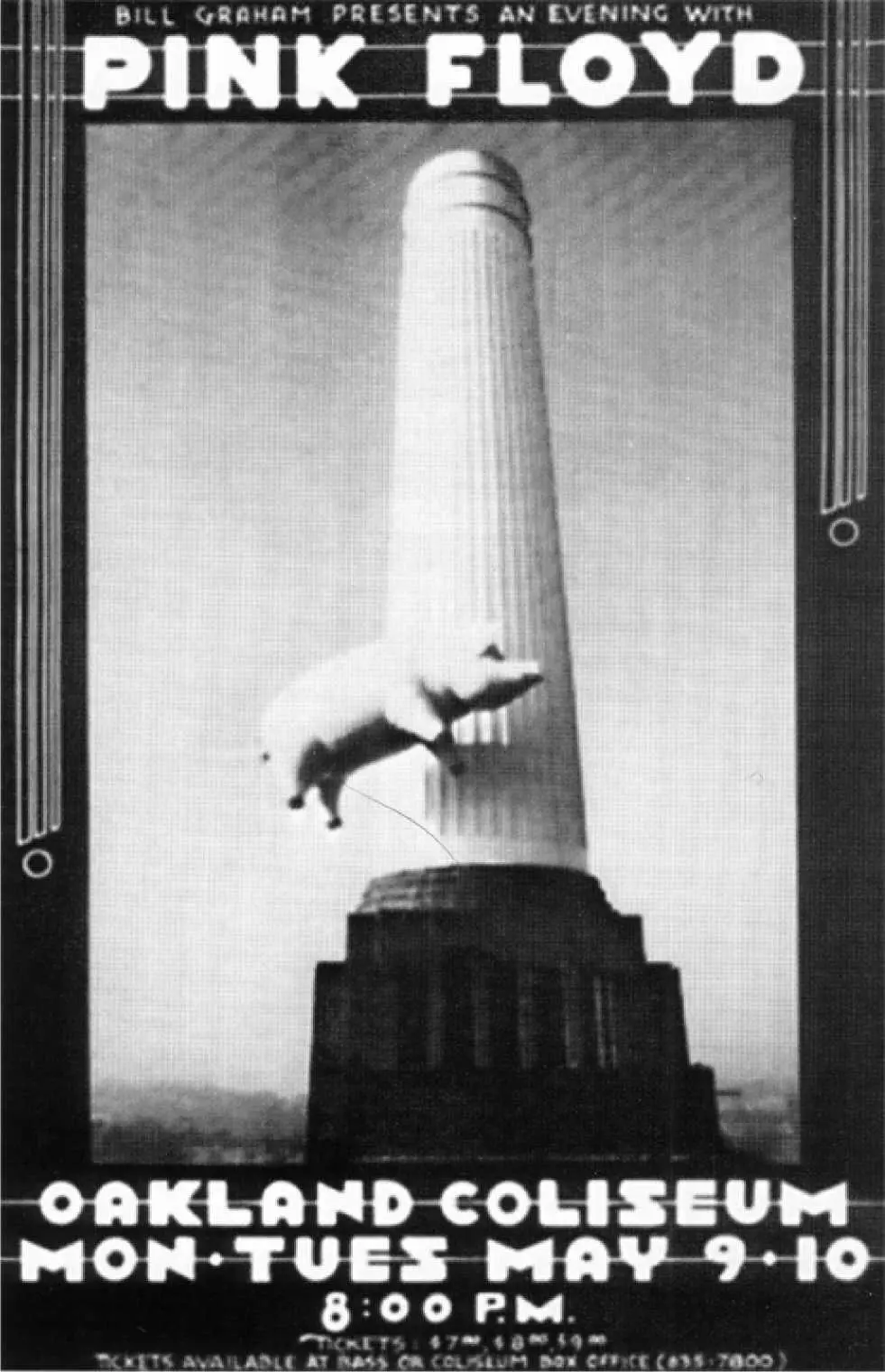 Афиша одного из концертов группы с материалом альбома Animals 1977 Тур In - фото 32