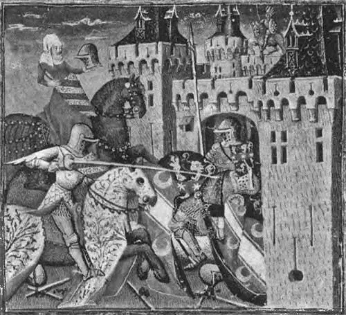 Рис 154 Средневековое изображение XIV века Рыцарь справа украшен османскими - фото 87