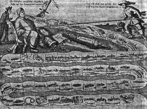 Рис 172 Сатирический листок против духовенства в связи с успехами шведов в - фото 114