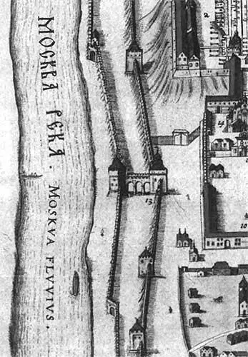 Рис 221 Фрагмент плана Кремленаграда XVII века с изображением Тайнинской - фото 153