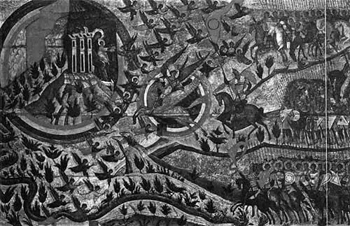 Рис 282 Левая половина большой иконы Благословенно воинство Вслед за - фото 220