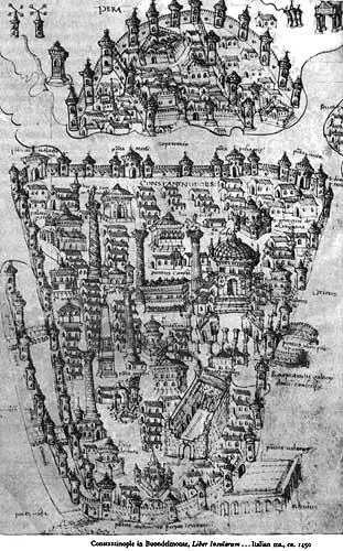 Рис 436 Изображение ЦарьГрада датируемое якобы примерно 1450 годом Карта - фото 280