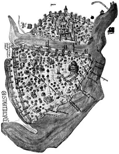 Рис 437 Самый старый из дошедших до нас планов ЦарьГрада якобы 1422 года - фото 281