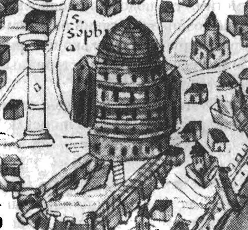 Рис 438 Фрагмент плана ЦарьГрада Якобы храм Святой Софии Взято из 336 - фото 283