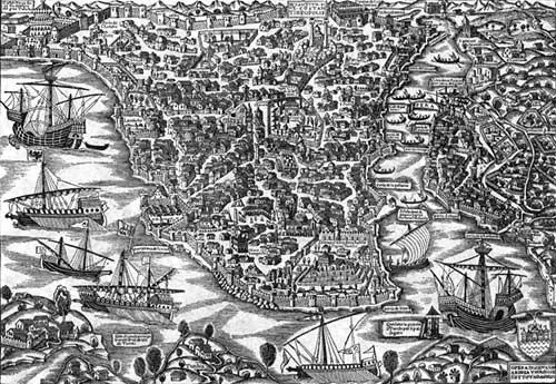 Рис 441 Старый план Константинополя якобы 1520 года Комментарий историков - фото 288