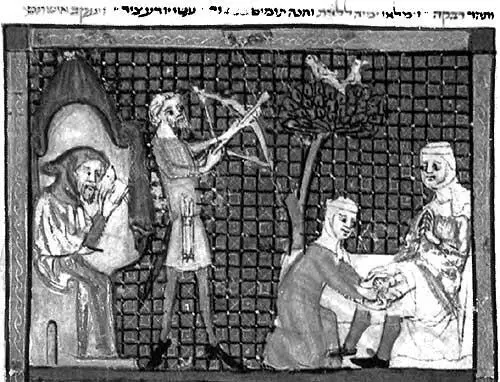 Рис 620 Иллюстрация из средневекового еврейского манускрипта Haggadah якобы - фото 360