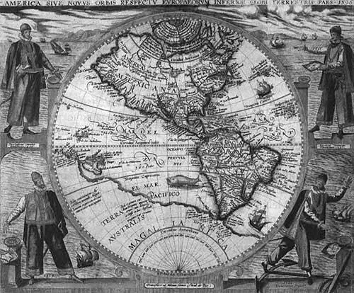 Рис 6120 Общий вид карты Америки якобы 1596 года America sive Novus Orbis - фото 486