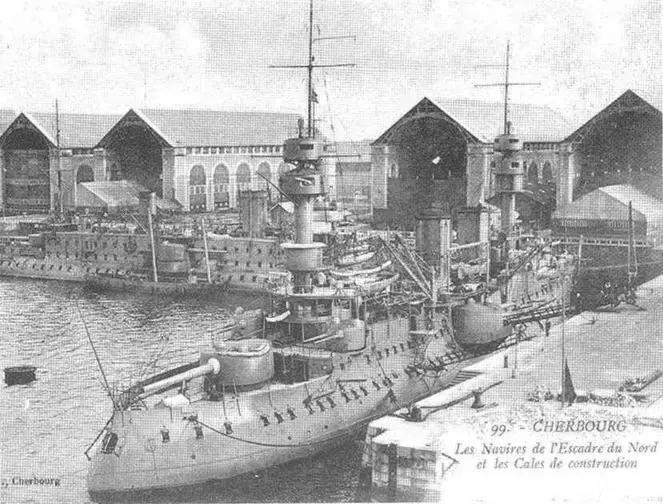 Карно и Жорегибери в 1912 г в Шербуре Французская эскадра на рейде - фото 103