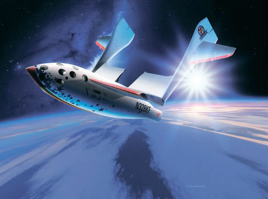 Спейс шип уан частный пилотируемый суборбитальный космический корабль - фото 47