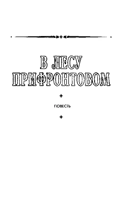 В ЛЕСУ ПРИФРОНТОВОМ Глава 1 Олег устал Выбрался наконец на узкую просеку - фото 10