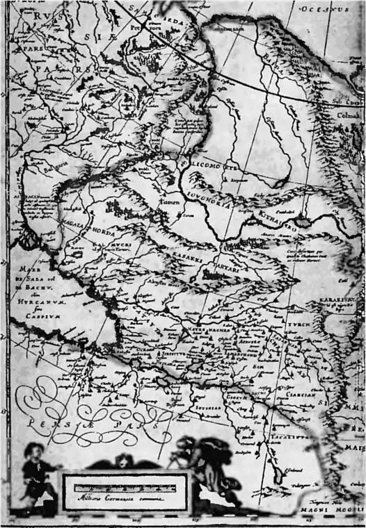 Рис 57 Сибирская область около Тюмени названа на карте 1635 года именем - фото 68