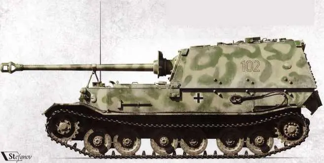 Эта самоходка в числе прочих уцелевших на Курской дуге в 1943 г была - фото 119