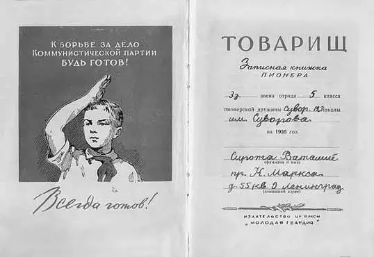Моя Записная книжка пионера После отца директором школы стал Владимир - фото 12